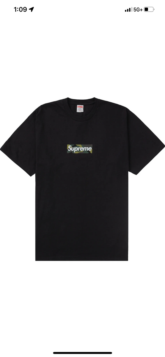 Black supreme box logo t shirt Clearance