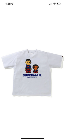 BAPE x DC Baby Milo Superman Relaxed Fit Tee