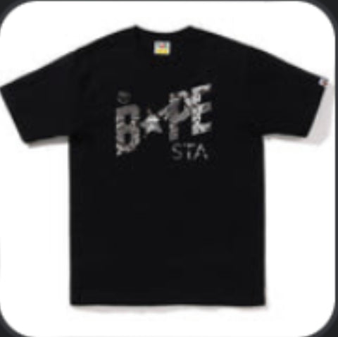 BAPE Snake Bape Sta Logo Tee “Black & Grey”