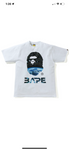 BAPE Space Camo Ape Head Tee “White”