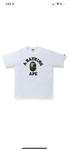 BAPE 1st Camo College T-Shirt (SS20) “White/Green)