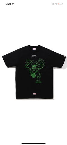 BAPE x Marvel Comics Hulk T-Shirt “Black”