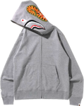 BAPE Shark Full Zip Hoodie (SS22) Gray