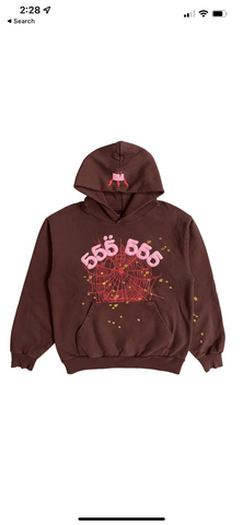 Sp5der 555 Brown Hoodie