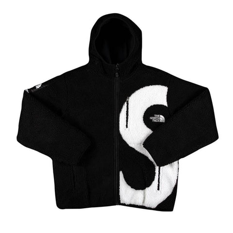 Supreme x The North Face S Logo Fleece Hooded Jacket "Black"