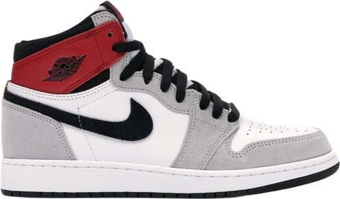 Air Jordan Retro 1 High OG Grade School "Light Smoke Grey"