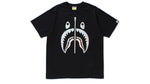 BAPE Hologram shark tee black