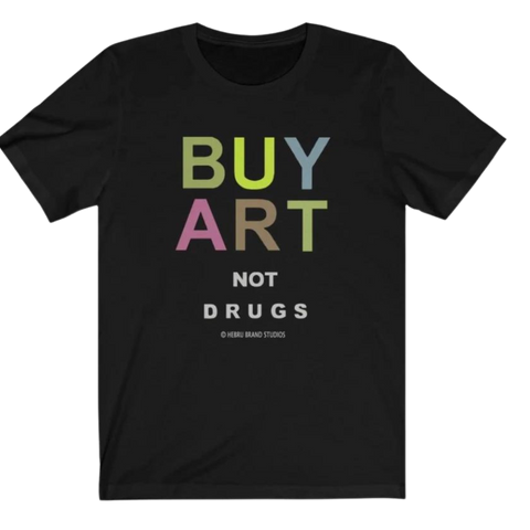 Buy Art Not Drugs Tee Black Hebru Brantley
