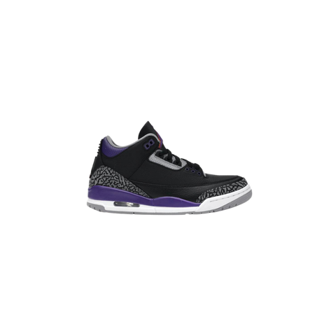 Jordan 3 Black Court Purple