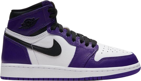 Air Jordan Retro 1 High OG Grade School "Court Purple"