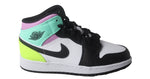 Jordan 1 mid pastel black toe gs